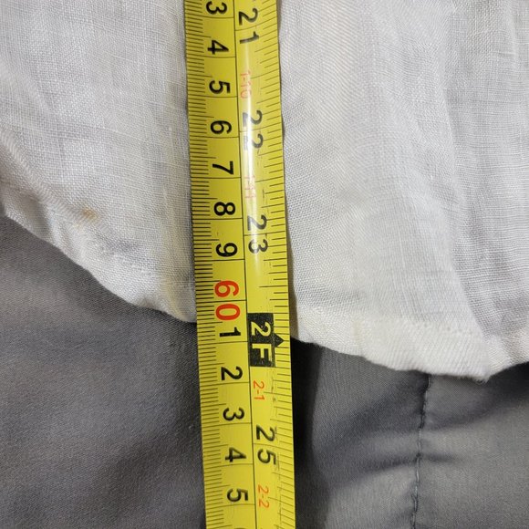 Robert Graham Womens Medium White Green Embroidered Tunic Shirt Long Sleeve - Picture 9 of 9